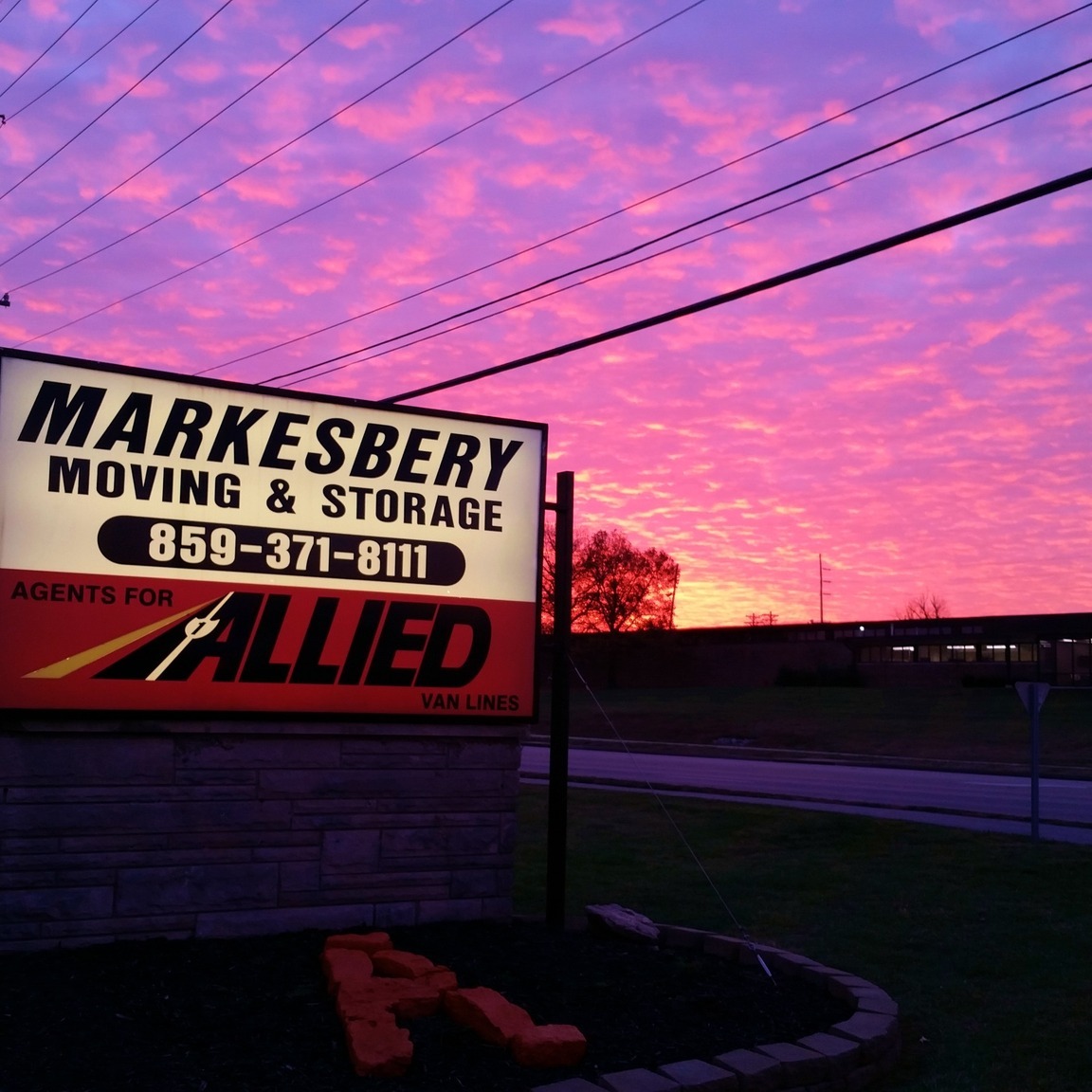 Markesbery Moving & Storage sign for commercial movers in Cincinnati